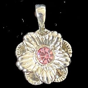 Sophia Fiori pink flower pendant charm